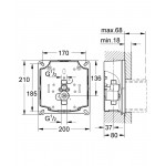 Комплект монтажа для панелей смыва Tectron GROHE 
