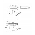 Раковина GROHE Euro Ceramic 60 см, альпин-белый 