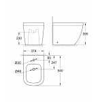 Биде напольное GROHE Euro Ceramic, альпин-белый 
