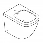 Биде напольное, GROHE Euro Ceramic, альпин-белый