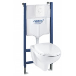Система инсталляции GROHE Solido 4-в-1 для подвесного унитаза, хром 
