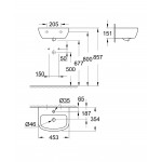 Мини-раковина GROHE Bau Ceramic 45 см, альпин-белый 
