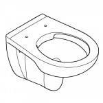Подвесной унитаз, GROHE Bau Ceramic, альпин-белый 