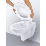 Подвесной унитаз, GROHE Bau Ceramic, альпин-белый 