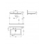 Раковина GROHE Cube Ceramic, подвесная 50 см, альпин-белый 