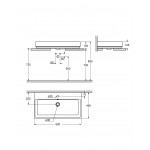 Раковина накладная 60, GROHE Cube Ceramic, альпин-белый