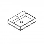 Раковина накладная 60, GROHE Cube Ceramic, альпин-белый