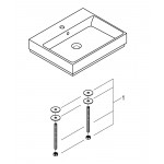 Раковина накладная 60, GROHE Cube Ceramic, альпин-белый