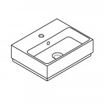 Мини-раковина 45, GROHE Cube Ceramic, альпин-белый