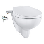 Комплект 3 в1 GROHE Bau: сиденье-биде, подвесной безободковый унитаз, Grohtherm Micro, альпин-белый 