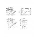 Комплект 3 в1 GROHE Bau: сиденье-биде, подвесной безободковый унитаз, Grohtherm Micro, альпин-белый 