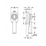 Сифон для писсуара GROHE Bau Ceramic вертикальный 