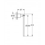 Держатель для полотенца GROHE Atrio New кольцо, теплый закат глянец 