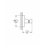 Крючок для халата GROHE Essentials, никель матовый 