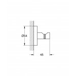 Крючок для халата GROHE Essentials, холодный рассвет матовый 