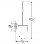 Туалетный ершик GROHE Essentials, никель глянец 