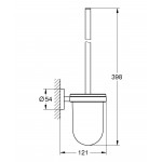 Tуалетный "ершик" в комплекте, GROHE Essentials, холодный рассвет матовый
