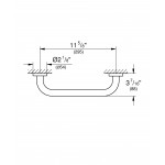 Ручка для ванной GROHE Essentials, никель глянец 