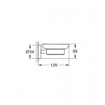 Мыльница с держателем, GROHE Essentials, хром