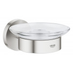 Мыльница GROHE Essentials с держателем, суперсталь 