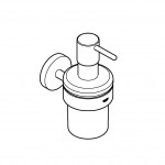 Дозатор жидкого мыла с держателем GROHE Essentials, никель матовый 