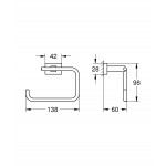 Держатель бумаги без крышки GROHE Essentials Cube, суперсталь 