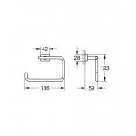Кольцо для полотенца GROHE Essentials Cube, хром 
