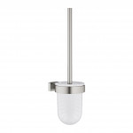 Туалетный "ёршик" в комплекте GROHE Essentials Cube, суперсталь 
