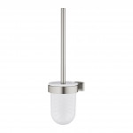 Туалетный "ёршик" в комплекте GROHE Essentials Cube, суперсталь 