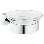 Мыльница с держателем GROHE Essentials Cube, хром 