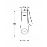 Бутылка для воды из нержавеющей стали GROHE Blue, теплый закат матовый 