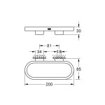 Держатель для полотенца GROHE Selection, холодный рассвет матовый 