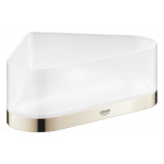 Полочка для душа GROHE Selection, угловая с держателем, никель глянец 