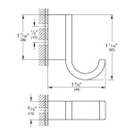 Крючок GROHE Selection, холодный рассвет матовый 