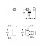 Вентиль GROHE Eggeman Batterie, хром 