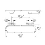 Держатель для полотенца GROHE Selection, 600 мм, темный графит глянец 