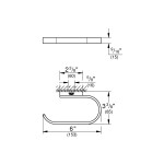 Держатель для туалетной бумаги GROHE Selection, без крышки, теплый закат матовый 