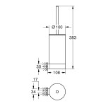 Туалетный ершик в комплекте GROHE Selection, хром 