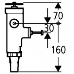 Смывное устройство под давлением для унитаза GROHE Rondo 