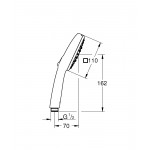 Ручной душ GROHE Tempesta Cube 110 3jet, хром (27574003)