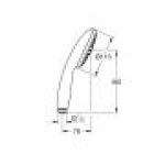 Ручной душ GROHE Tempesta 110, 1 режим струи, 8.7 л/мин, хром