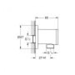 Подключение для душевого шланга GROHE Tempesta, хром