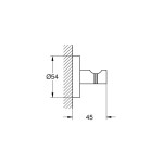 Крючок для халата GROHE Essentials, матовый черный