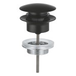 Донный клапан для раковины GROHE Push-Open, матовый черный