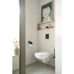 Держатель для туалетной бумаги GROHE Essentials с крышкой, матовый черный