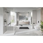 Держатель для туалетной бумаги GROHE Essentials с крышкой, матовый черный