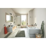 Держатель для туалетной бумаги GROHE Essentials с крышкой, матовый черный