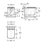Подвесной унитаз GROHE BauEdge Ceramic, альпин-белый