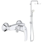 Душевая система GROHE New Tempesta 200 со смесителем для душа, хром