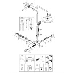 Душевая система GROHE Rainshower SmartActive 310 с термостатом для душа, фантомный черный (22119KF0)